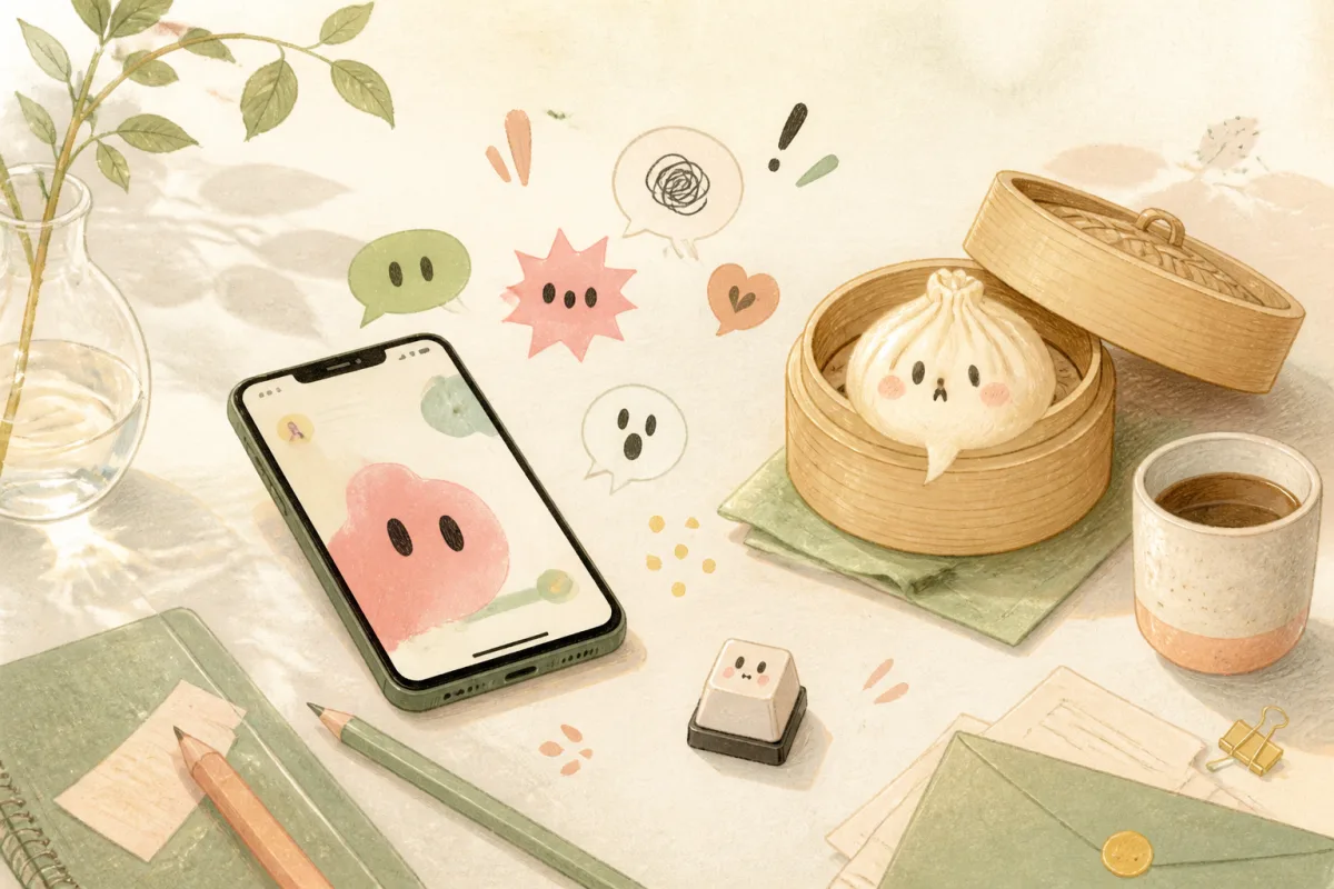 いまどきネットスラングのイラスト