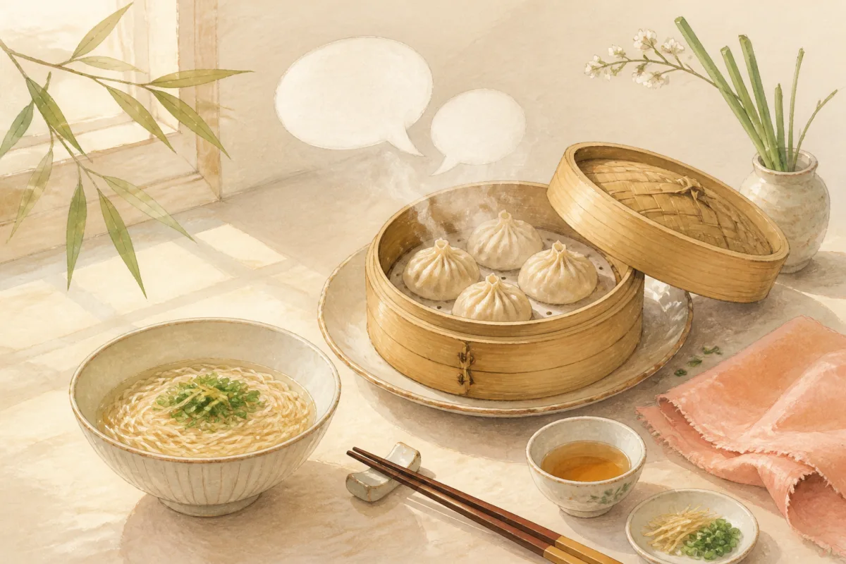 食卓の中国語のイラスト